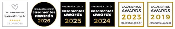 Prêmios e selos de reconhecimento do casamentos.com.br
